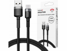 Feegar USB-A - microUSB kabel 1 m černý (FEE-01902)