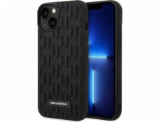 Karl Lagerfeld Karl Lagerfeld 3D vzor monogramu – pouzdro na iPhone 14 Plus (černé)