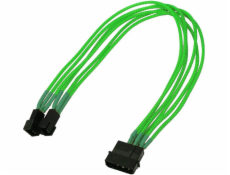 Nanoxia Molex – 3kolíkový x2, 0,3 m, zelený (NX42A30NG)