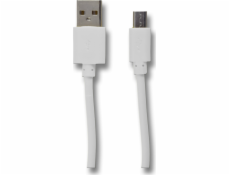 USB 2GO 2GO USB kabel pro Micro-USB kabel - weiss - 100 cm