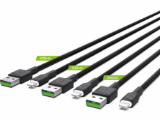 Kabel zestaw 3x GC Ray USB - Lightning 200 cm,  LED