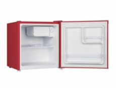 CHiQ CSD46D4RE minibar, 46 litrů, 2 přihrádky, 0 °C až +10 °C, 39 dB, červený