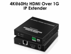 PremiumCord 4K@60Hz HDMI nekompresovaný extender na 120m přes LAN, over IP