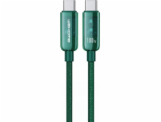 Wekome WEKOME WDC-193 Vanguard Series USB kábel – prepojovací kábel USB-C na USB-C pre superrýchle nabíjanie 100 W 1 m (zelený)