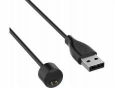 OEM USB kabel USB NABÍJEČKA MI BAND / SMART BAND 5/6/7 ČERNÁ / ČERNÁ, 100CM