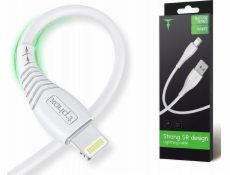 T-Phox USB kabel T-PHOX NATURE LIGHTNING WHITE KABEL 1,2M 3A