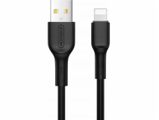 Joyroom USB kabel JOYROOM COLORFUL LIGHTNING CABLE 1M ČERNÝ, S-M357S