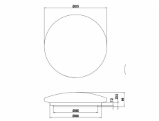 Šviestuvas plafonas Reality Terra R67471100, 15 W, 3000 °K