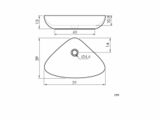 Umyvadlo SANYCCES BERGAMO 500005, 590×390 mm