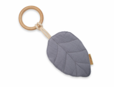 Kousátko s listy pro děti New Baby Leaf grey