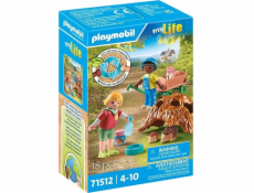 PLAYMOBIL 71512 City Life Péče o ježčí rodinku, stavebnice