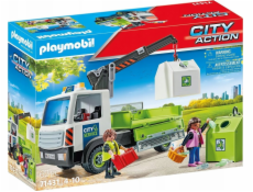 PLAYMOBIL 71431 City Action nákladní vůz na odpadové sklo s kontejnerem, stavebnice