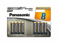 Panasonic Alkalická baterie LR6EPS/8BW Everyday Power (Blistr 8 ks)