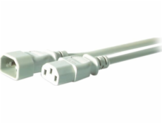 Napájecí kabel EFB EFB Kaltgeräteverl. C14 180°-C13 180°,šedá,3,0m,3x1,00mm