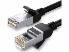 Ugreen síťový kabel UGREEN s kovovými zástrčkami, Ethernet RJ45, Cat.6, UTP, 0,5 m (černý)