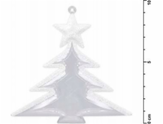 MFP papier vianočný stromček 9,5 cm/2 ks. akryl 8885494