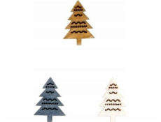 MFP papier vianočný stromček 24ks 2cm mix farieb 8885680