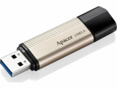 Apacer Apacer USB flash disk, 3.0, 64GB, AH353, zlatý, čierny, AP64GAH353C-1, s krytom