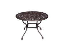 Venkovní stůl Masterjero, černá/bronzová, 105x105X74 cm.