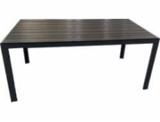 Lauko stalas Domoletti, juodas, 153 cm x 93 cm x 65 cm