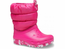 Crocs Crocs Classic Neo Puff Boot Dětské 207684-6X0 Růžové 33/34