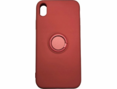 OEM pouzdro Silicon Ring Case pro iPhone X/XS světle červené