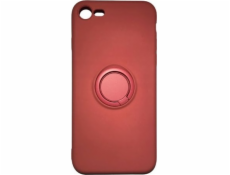 OEM puzdro Silicon Ring pre iPhone 7/8 SE (2020) svetlo červené