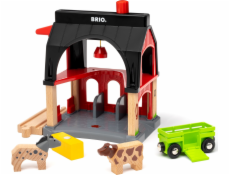  Svět zvířecí stodola s vozem sena, hrací budova