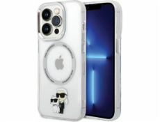 Karl Lagerfeld IML Karl and Choupette NFT MagSafe Zadní Kryt pro iPhone 13 Pro Transparent