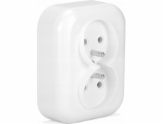 Montis Double -Mounted Plug -In Socket s uzemněním extensa mt082Z