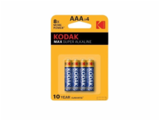 Baterie Kodak AAA MAX alkalická 4 ks, blistr