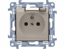 Kontaktní simon Simon 10 Single Plug Socket IP44 s těsněním s proudovými stopami trans. krém 16a. CGZ1BCZ.01/41A