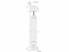 Sada Helaform20705/75/JR, pro posuvné interiérové dveře, 2m