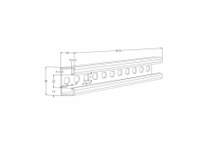 Profilis MEKA 1449647, 300.15 cm x 4.8 cm x 2.6 cm