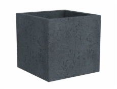 Hrniec Scheurich Stony Black, plastový, O 38 cm, čierny