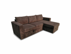 Grindu sofa - lova Domoletti, pilka, 230 x 73 x 92 cm