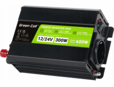 Univerzálny napájací adaptér/striedač Green Cell INVGC1224M300DUO 300 W