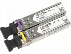 Mikrotik Mikrotik S-4554LC80D dvojice modulů SFP (1,25 g SM 80 km T1490NM/R1550nm LC) + (1,25 g SM 80 km T1550nm/R1490nm LC)