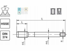 Fanar THREAD M14x1 DIN-374C (6H) HSSE 800