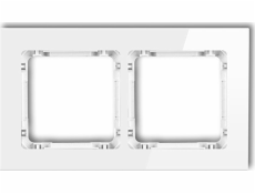 Karlik Universal Frame Double 0-0-DRG-2 Karlik deco, White, Glass Effect