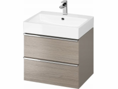 S801-428 Set B608 Panna 60 Grey, Chrome Handle, Cabinet (522-020) + Sink // Cer.Virgo-set-60-SZZARY