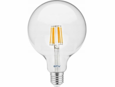 Světelný zdroj LED, FILAMENT, G125, 4000K, E27, 8W, 800lm LD-G125FL8-40