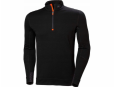 Helly Hansen T -košile termo Helly Hansen Lifa Merino Zip Black