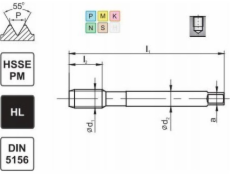 Fanar TAP G 1/8 DIN-5156C R45 HSSE-PM HL MASTERTAP