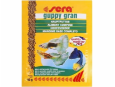 Sera Guppy Gran Nature 10g sáček, granule - rostlinná výživa