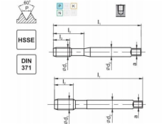 Fanar THREAD UNF 3/8-24 DIN-371C R40 (2B) HSSE 800