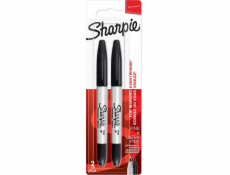 Sharpie Sharpie Marker Twin Tip Schwarz 2er Blister