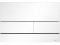 Splachovací tlačítko Tece TECEsquare II - kovové splachovací tlačítko na WC, matná bílá