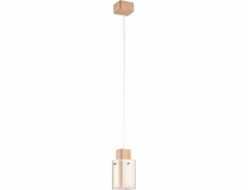 Alfa Anabell 2452101 Hanging Lamp OverShang 1x40W E14 White/Wood