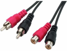 RCA (Cinch) x2 - RCA (Cinch) x2 kabel 3m černý (KPO2661)